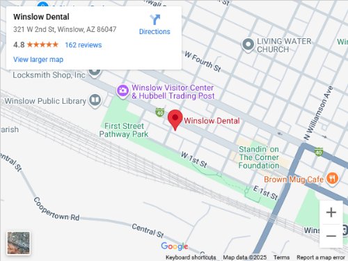 Get Directions to Winslow Dental in Winslow, AZ