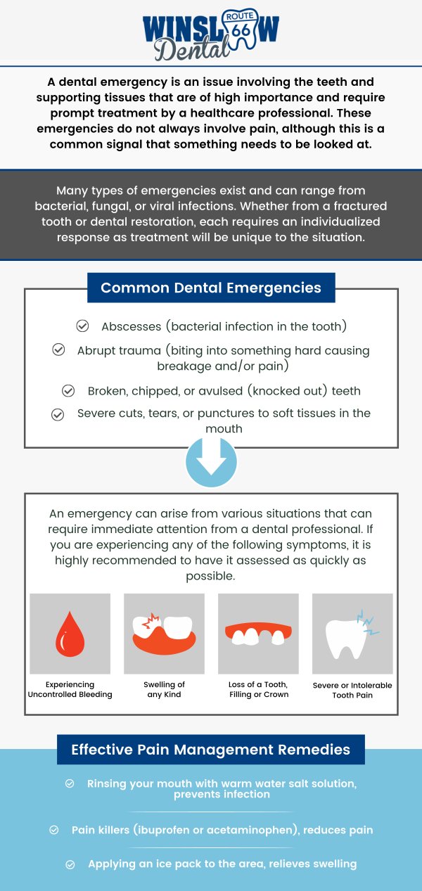 Common questions asked by patients: What is an emergency dentist and when should I see one? What types of dental problems are considered emergencies? How do I know if my tooth pain is a dental emergency? Can an emergency dentist fix a broken or chipped tooth? What happens during an emergency dental visit? At Winslow Dental, Dr. Brent J. Gardner, DDS, provides prompt and compassionate emergency dental care for patients in Winslow, AZ. Whether you’re experiencing severe tooth pain, a broken tooth, or a dental injury, our team is ready to help restore your comfort and protect your oral health. For more information, contact us or schedule an appointment online. We are conveniently located at 321 W 2nd St, Winslow, AZ 86047. We serve patients from Winslow AZ, West Winslow AZ, Joseph City AZ, Leupp AZ, Holbrook AZ and surrounding areas. Common questions asked by patients: What is an emergency dentist and when should I see one? What types of dental problems are considered emergencies? How do I know if my tooth pain is a dental emergency? Can an emergency dentist fix a broken or chipped tooth? What happens during an emergency dental visit?
At Winslow Dental, Dr. Brent J. Gardner, DDS, provides prompt and compassionate emergency dental care for patients in Winslow, AZ. Whether you’re experiencing severe tooth pain, a broken tooth, or a dental injury, our team is ready to help restore your comfort and protect your oral health. For more information, contact us or schedule an appointment online. We are conveniently located at 321 W 2nd St, Winslow, AZ 86047. We serve patients from Winslow AZ, West Winslow AZ, Joseph City AZ, Leupp AZ, Holbrook AZ and surrounding areas.